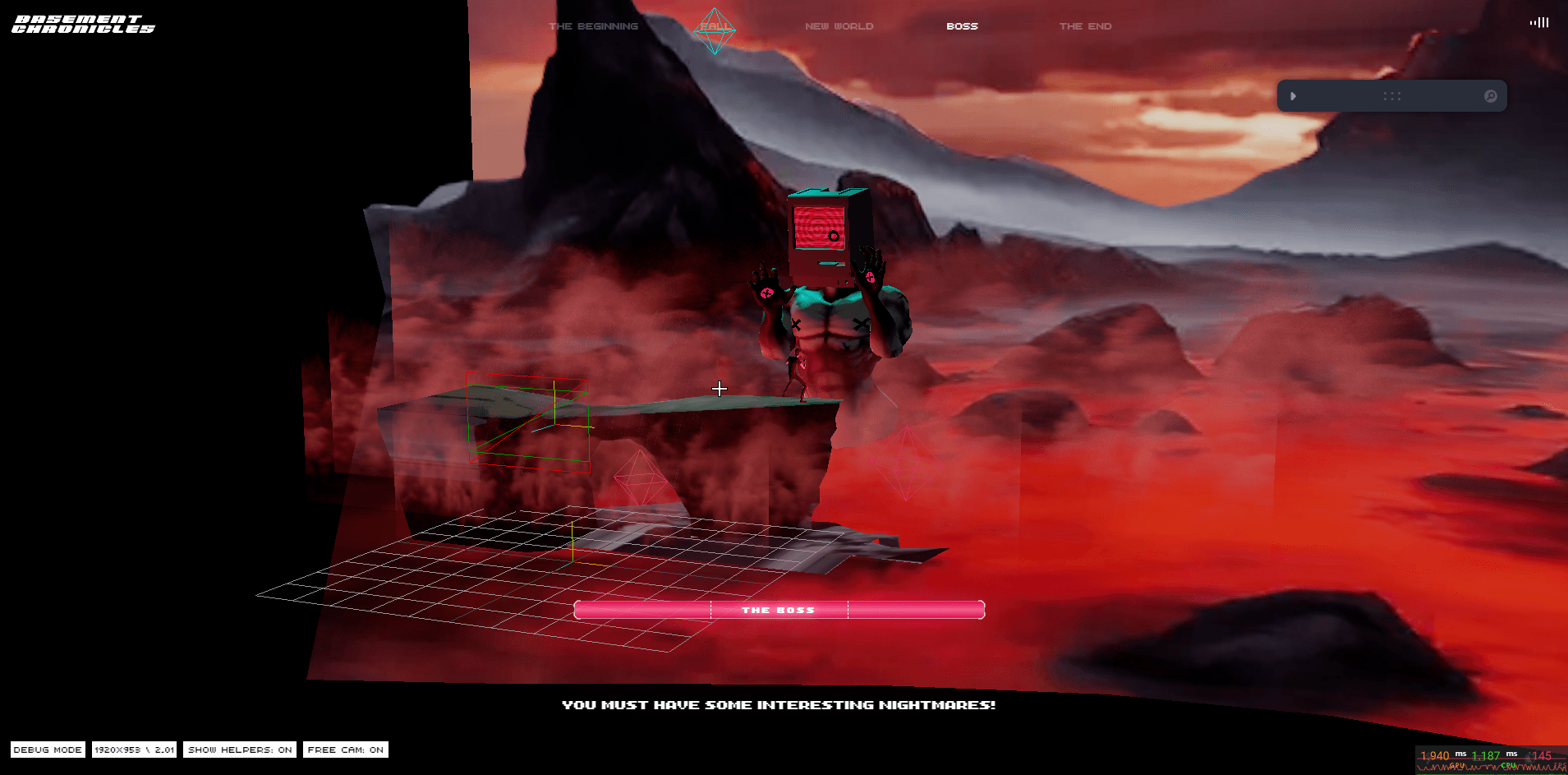 Debug mode of chronicles.